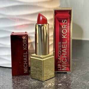 Limited Edition Michael Kors Lip Lacquer Lipstick RUBY RED‎ New In Box Full Size